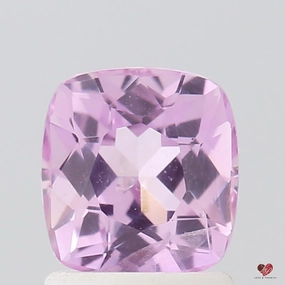 1.54cts Rectangle Cushion Medium Rustic Rose Blush Sapphire