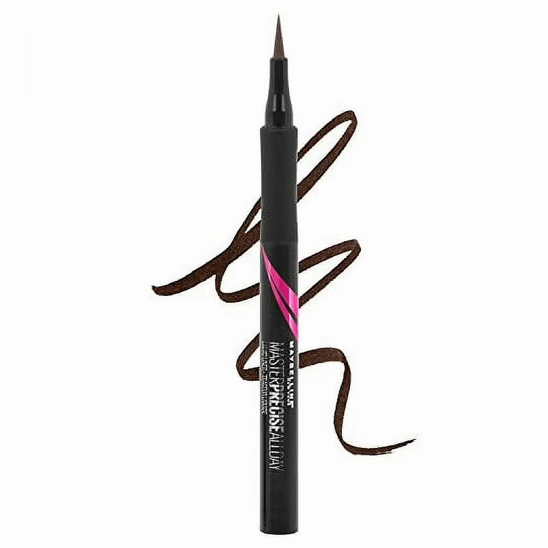 2pk SET Maybelline Hyper Precise All Day Liquid Eyeliner 700 Black   710 Forest Brown