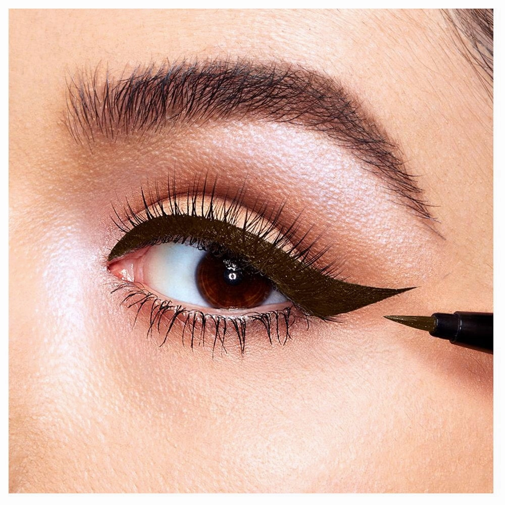2pk SET Maybelline Hyper Precise All Day Liquid Eyeliner 700 Black   710 Forest Brown