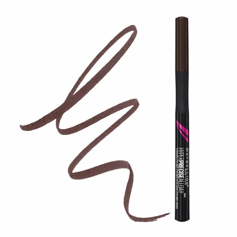 2pk SET Maybelline Hyper Precise All Day Liquid Eyeliner 700 Black   710 Forest Brown