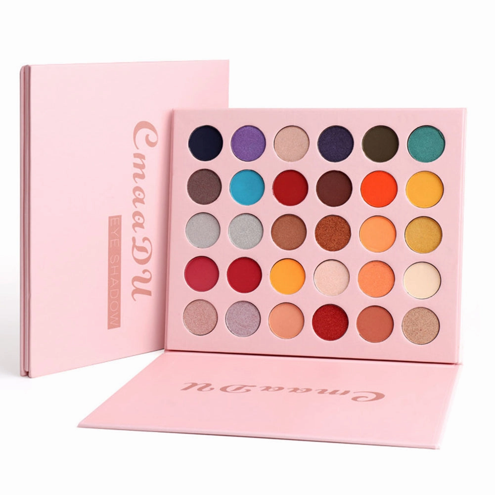 30 Colors Colorful Eyeshadow Palette Matte Pearlescent Shimmer Makeup Palette Waterproof Beauty Cosmetics High Pigment Eye Shadow (30 Colors 02)