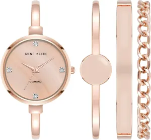 Anne Klein Women's Bangle Watch and Bracelet Set
