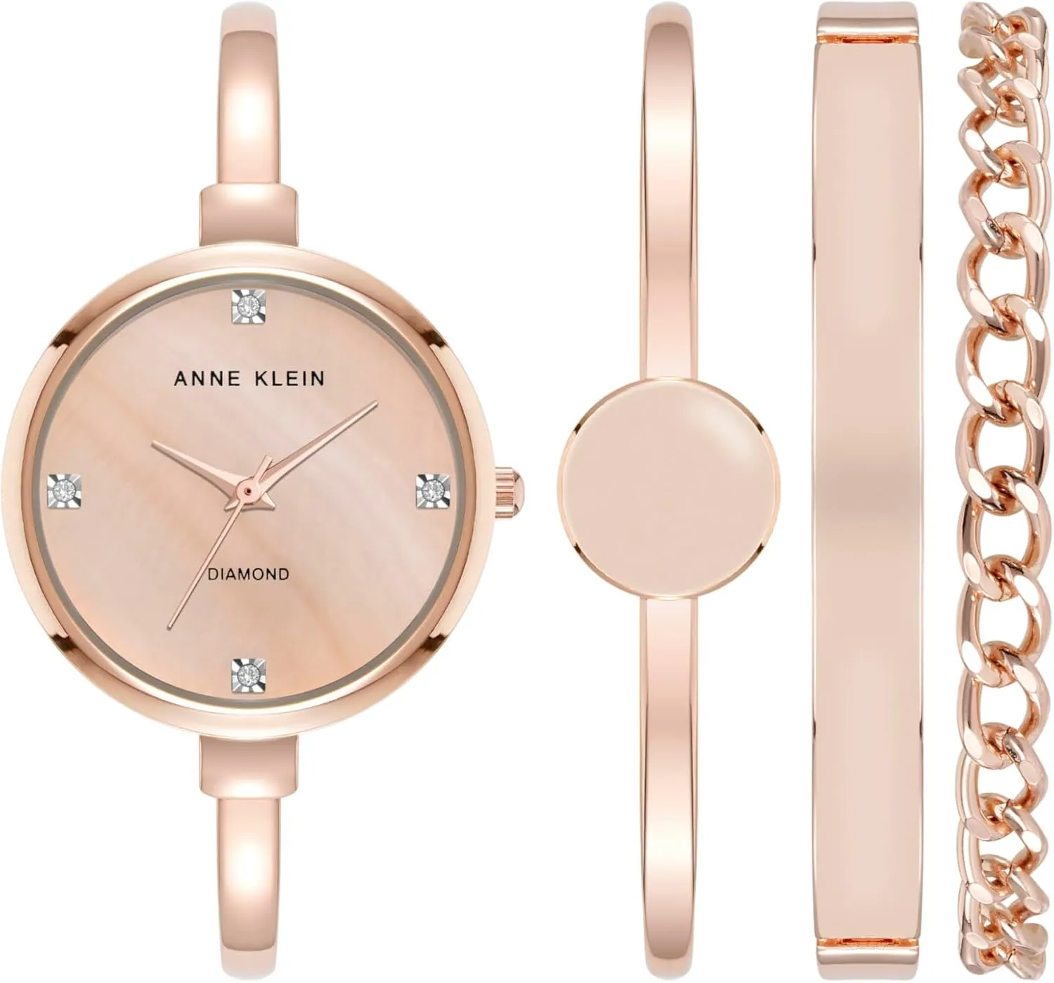 Anne Klein Women's Bangle Watch and Bracelet Set