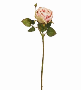 Ant. Blush Rose Stem 18"