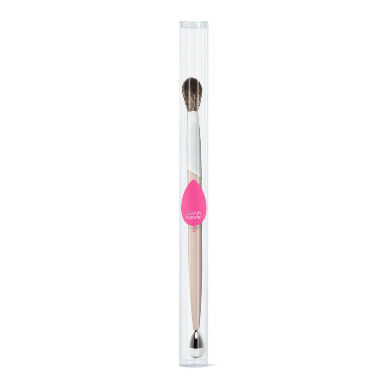 beautyblender HIGH ROLLER Crease Brush & Cooling Roller Makeup Brush for Eyeshadow Vegan, Cruelty Free and Made in the USA