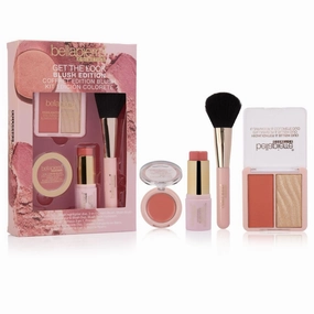 bellapierre Get the Look Kit - Blush Edition | Includes 3 Blushes & 1 Brush | Non-Toxic & Paraben Free - Desert Rose