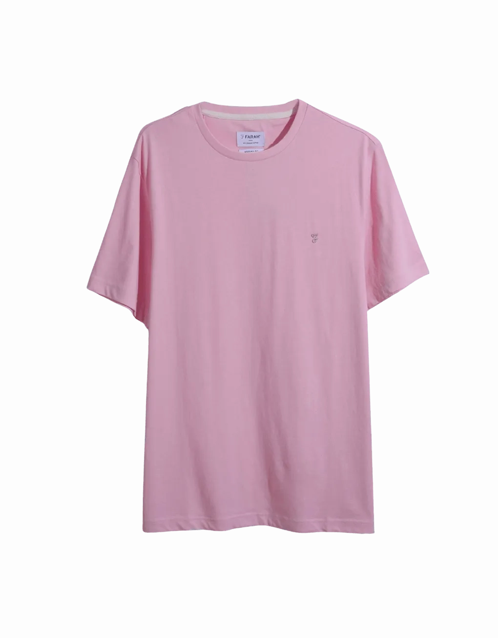 Camiseta de Hombre Farah Manga Corta Eddie Coral Blush