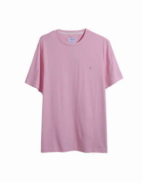 Camiseta de Hombre Farah Manga Corta Eddie Coral Blush