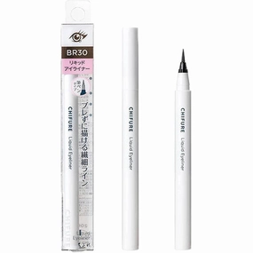 Chifure Liquid Eyeliner Brush Pen Type Dark Brown