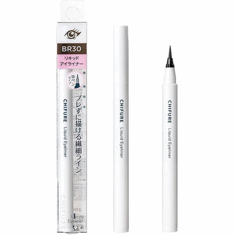 Chifure Liquid Eyeliner Brush Pen Type Dark Brown