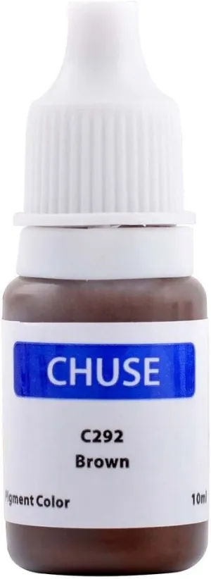 CHUSE Microblading Ink Permanent Makeup Pigment 0.35oz/10ml Eyebrow Ink Microblading Pigment for Eyebrow Eyeliner (C292 Brown)