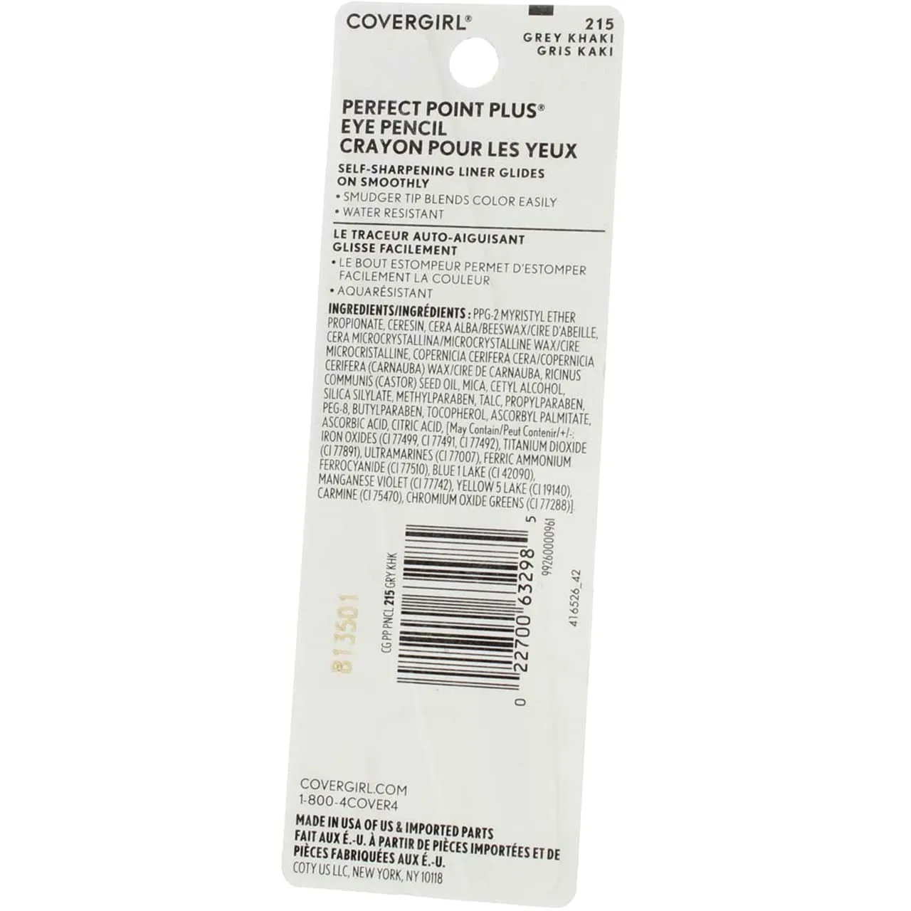 CoverGirl Perfect Point Plus Eyeliner Pencil Gray Khaki (215)