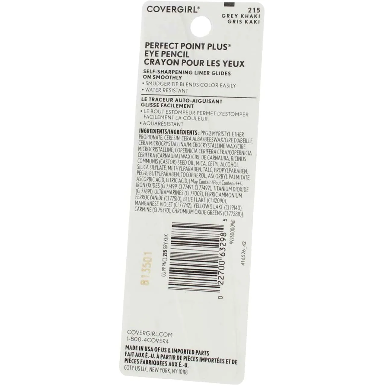 CoverGirl Perfect Point Plus Eyeliner Pencil Gray Khaki (215)