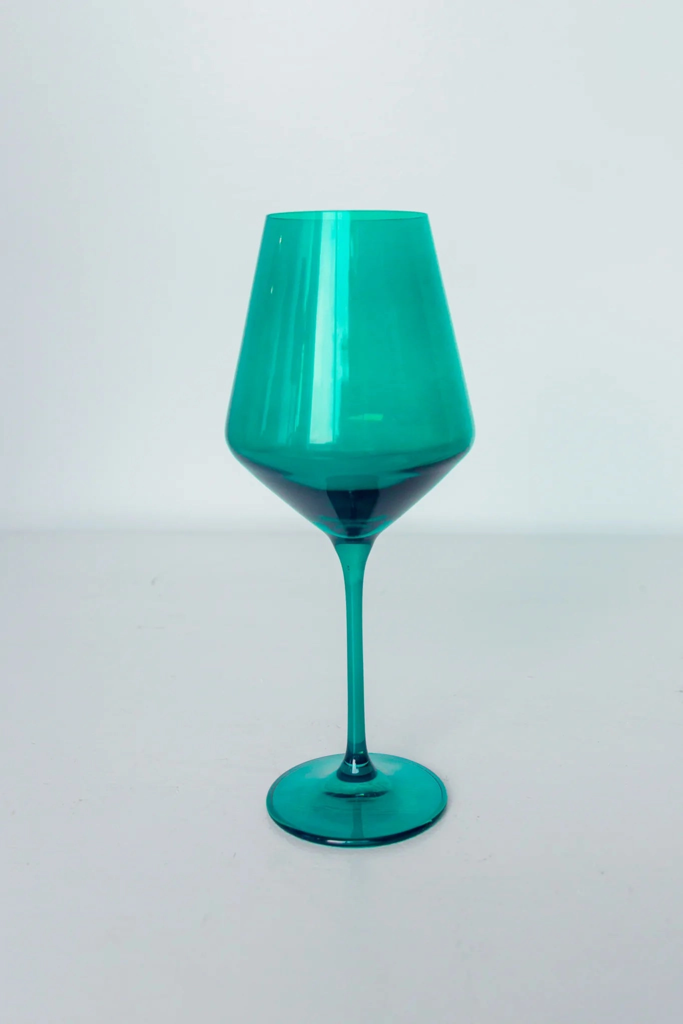 Estelle Colored Wine Stemware (Emerald Green)