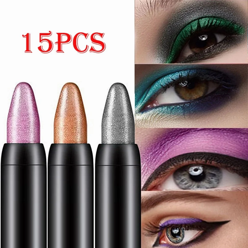 Eyeshadow Pencil | Set of 15 Waterproof Colors