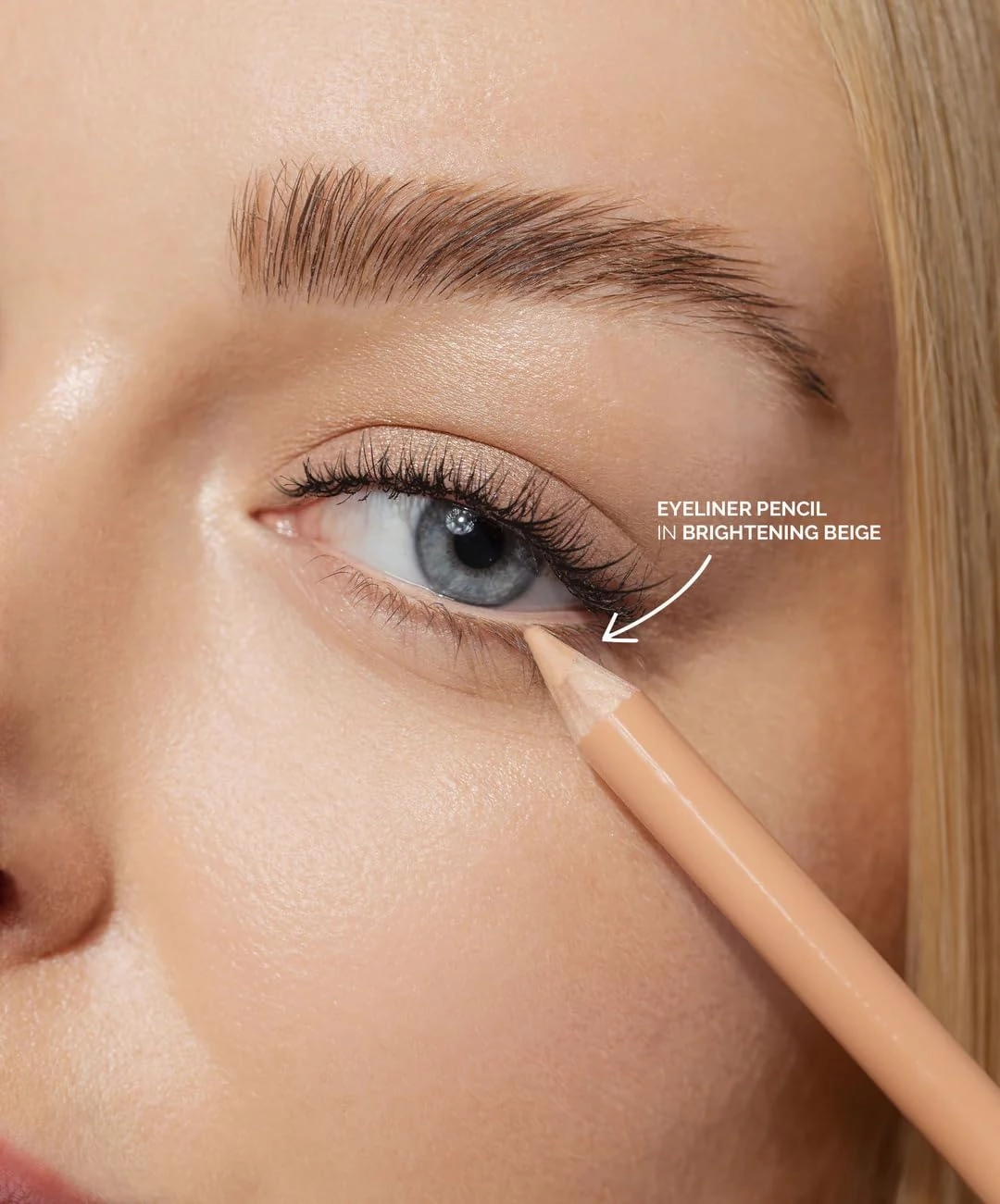 FITGLOW Beauty - Natural Vegan Eyeliner Pencil | Vegan, Woman-Owned Clean Beauty (Beige, 1.1 g)