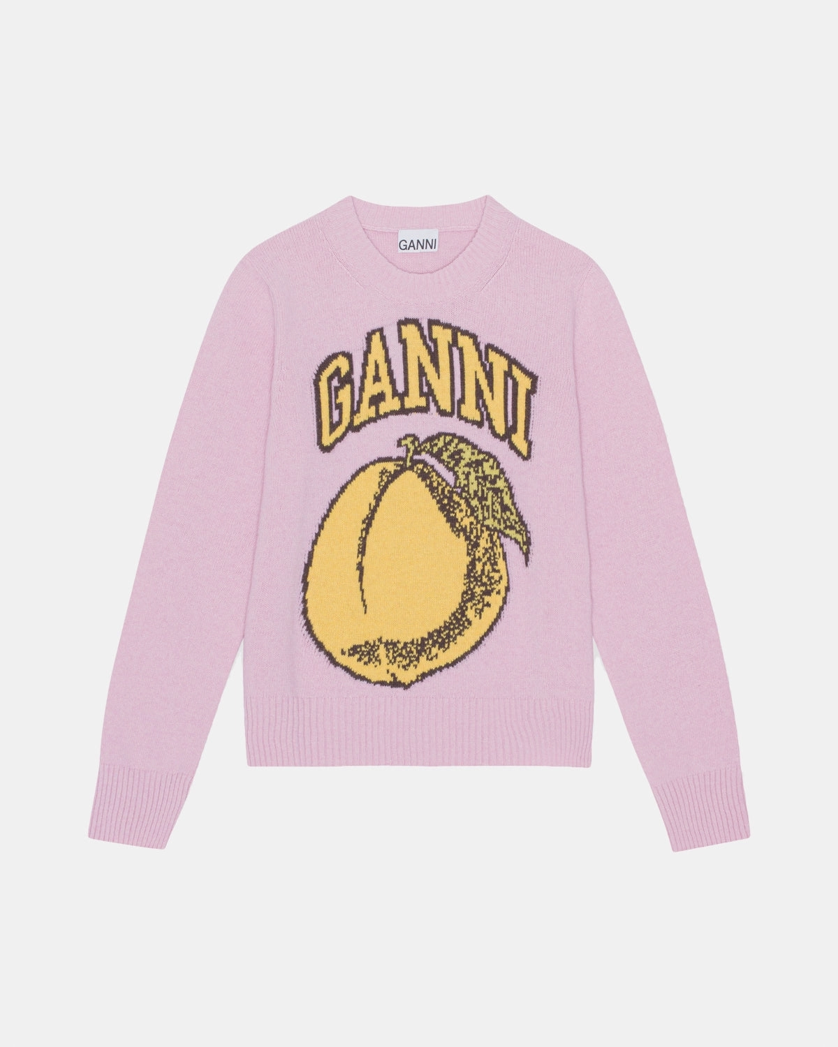 Graphic O-neck Pullover Peach - Coral Blush