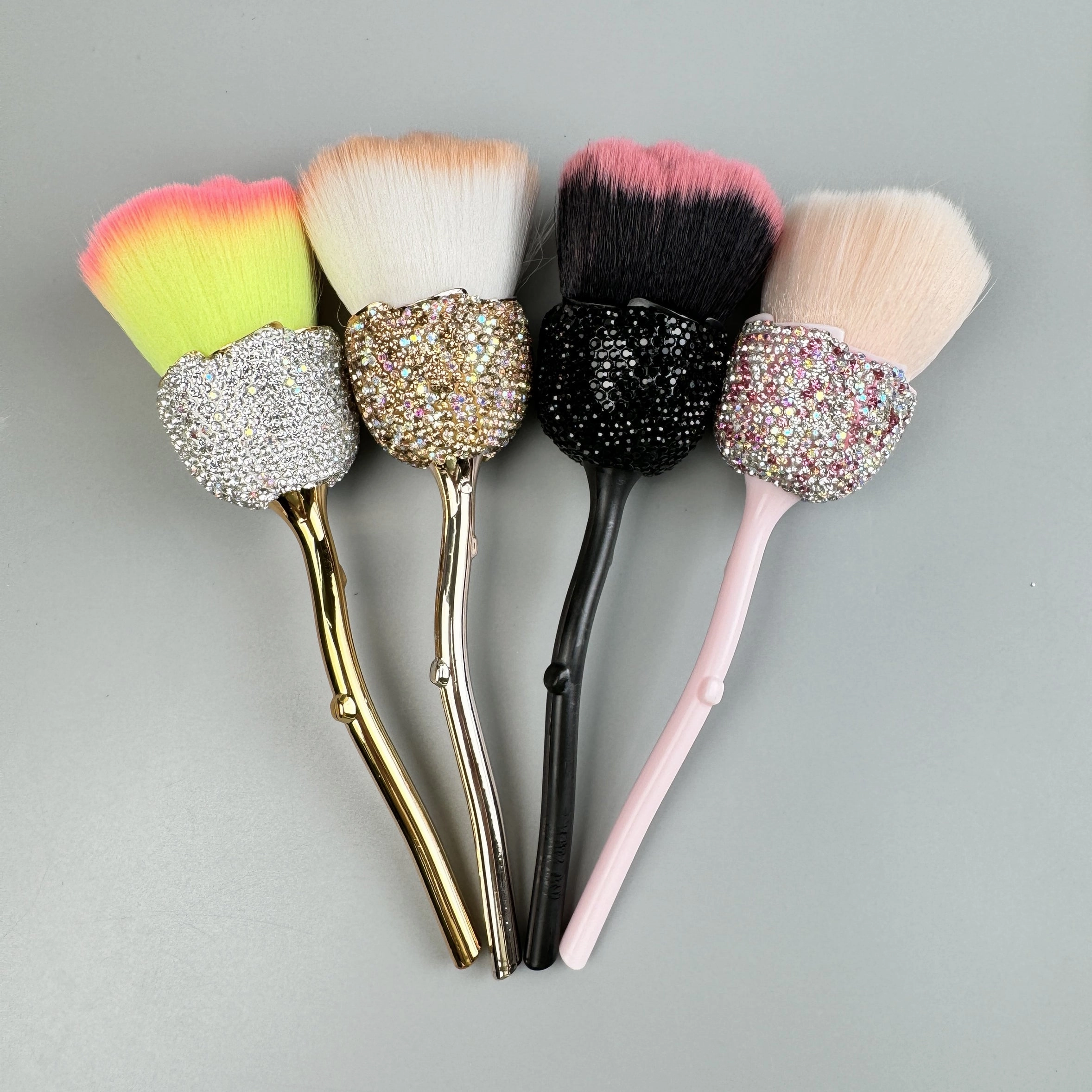 Handmade Small Rose Rhinestone Makeup Brush AMIS11025