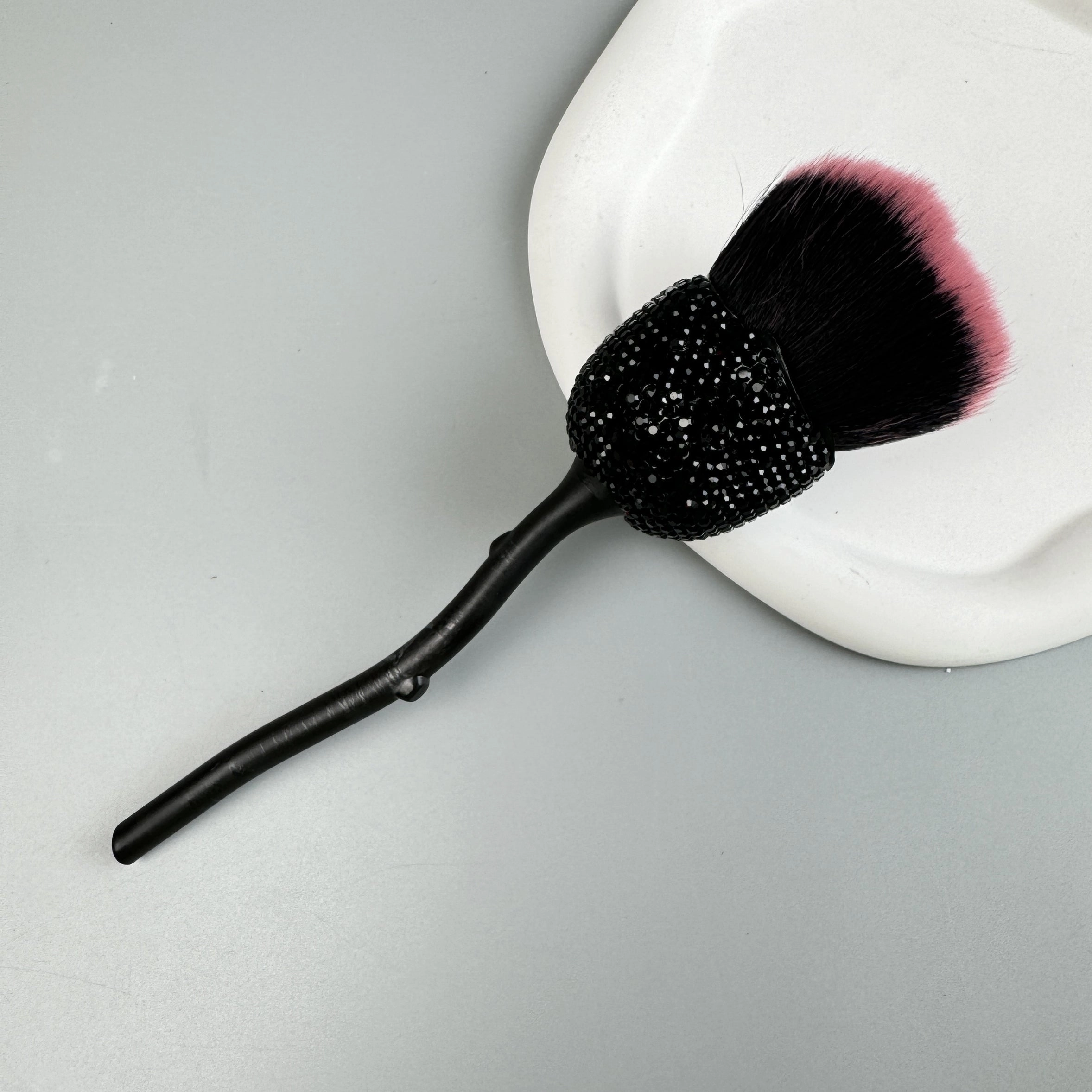 Handmade Small Rose Rhinestone Makeup Brush AMIS11025