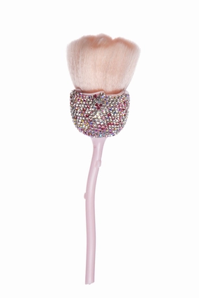 Handmade Small Rose Rhinestone Makeup Brush AMIS11025