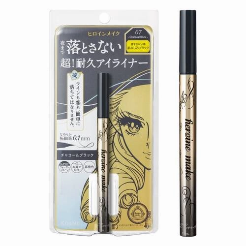 Heroine Make Prime Liquid Eyeliner Rich Keep – Ultra-Precise, Super Durable Formula 07 Charcoal Gray [With alcohol]