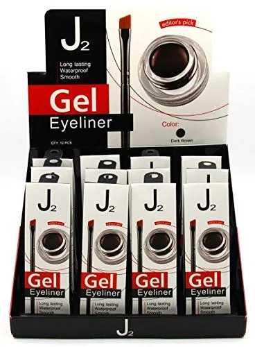 J2 Eyeliner Gel Brown (Pack of 4)