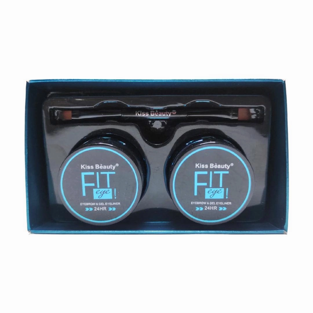 Kiss Beauty Eyebrow & Gel Eyeliner Black Brown