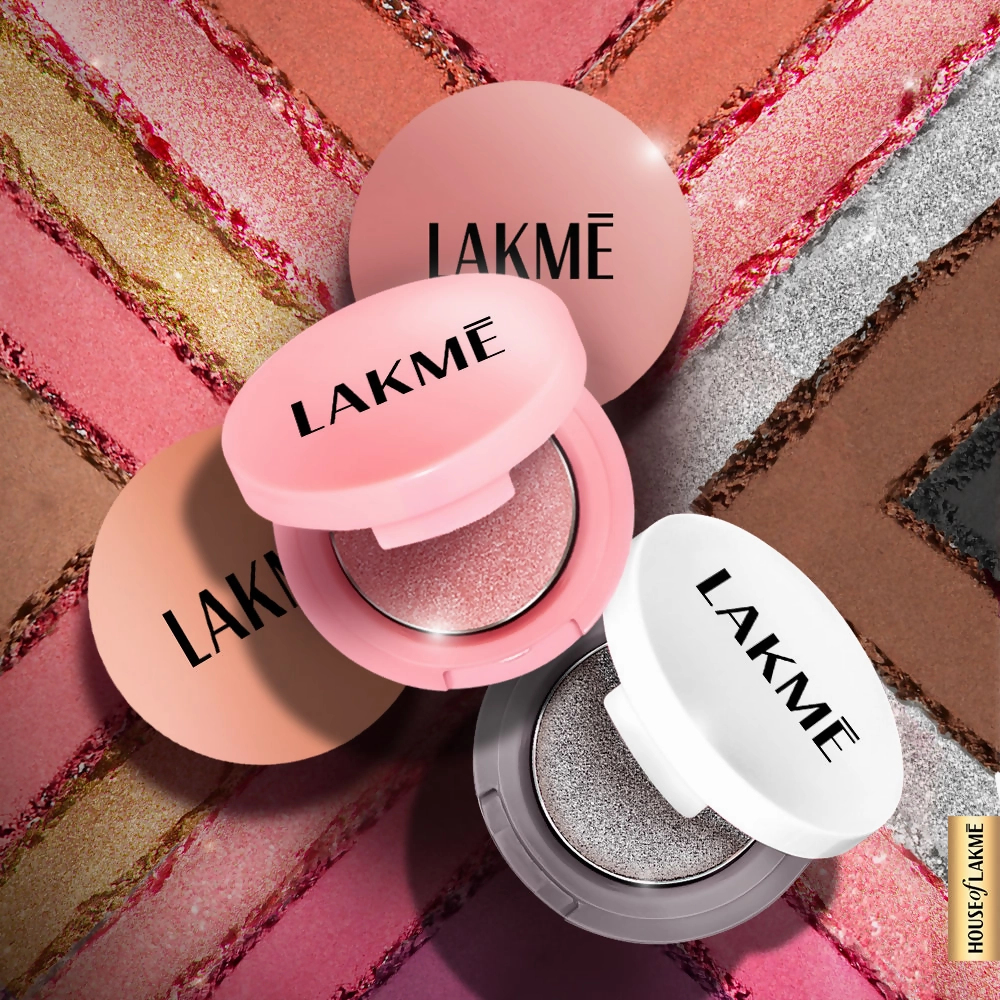 Lakme 9 To 5 Eyeconic Cream Powder Eyeshadow Stack - Nude Bomb