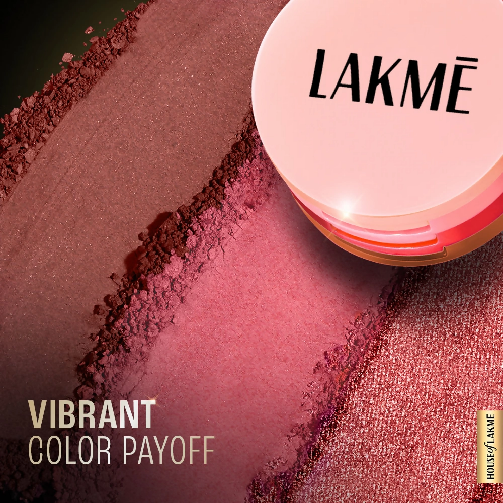 Lakme 9 To 5 Eyeconic Cream Powder Eyeshadow Stack - Nude Bomb