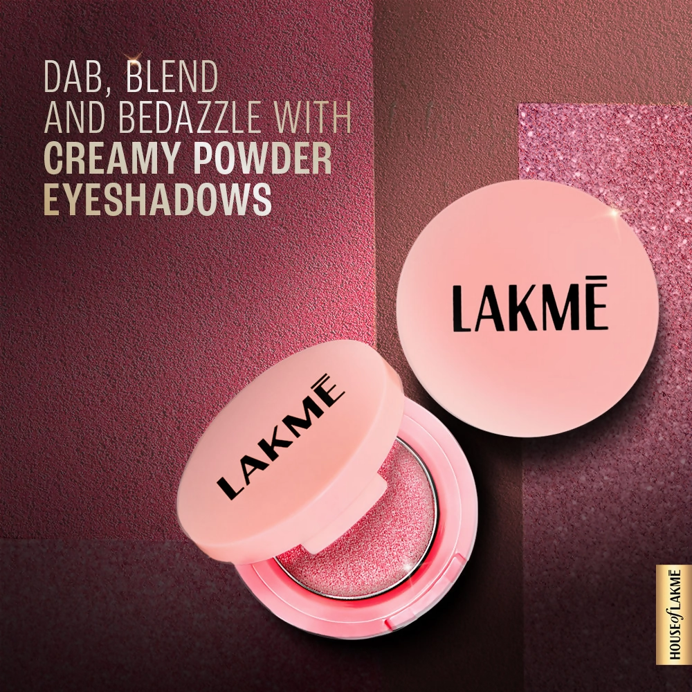 Lakme 9 To 5 Eyeconic Cream Powder Eyeshadow Stack - Nude Bomb