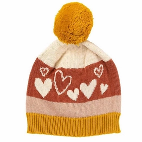 Love Heart Beanie / Blush