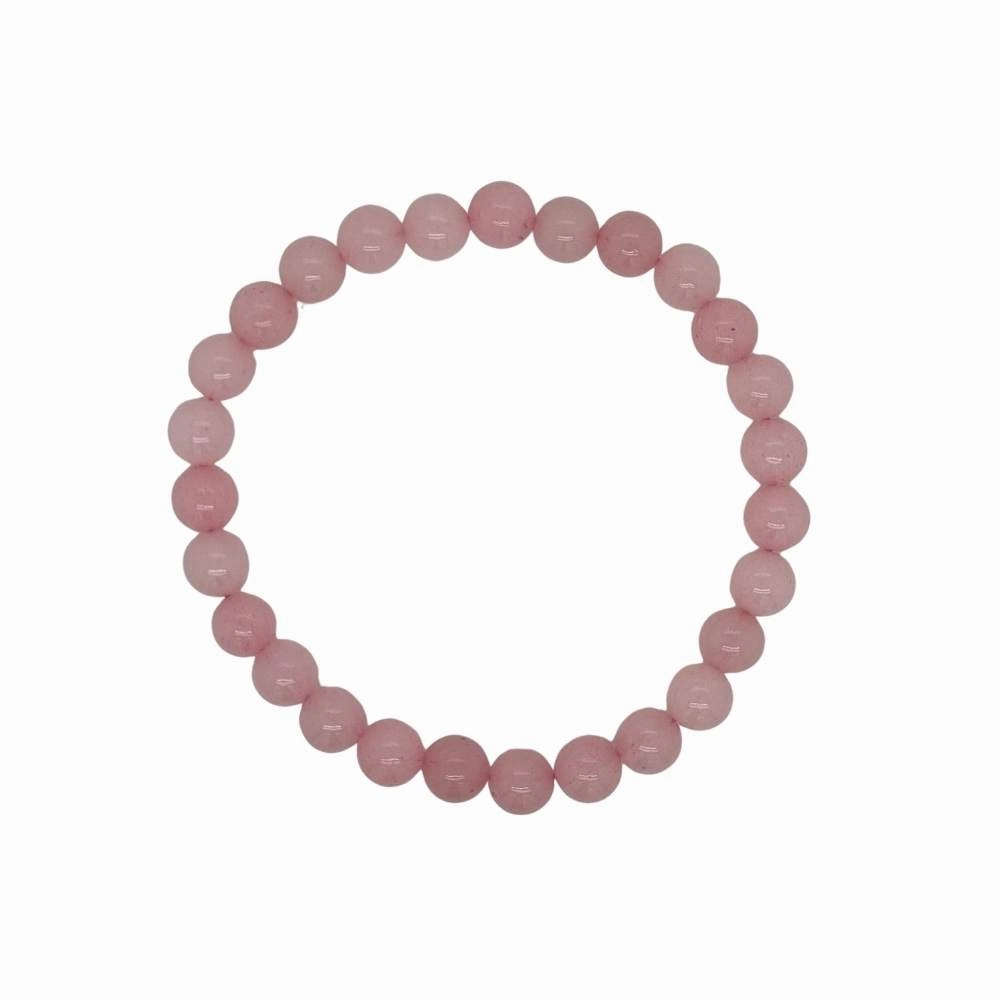 Luna 'Mab' 6mm Rose Quartz 18cm Stretch Bracelet