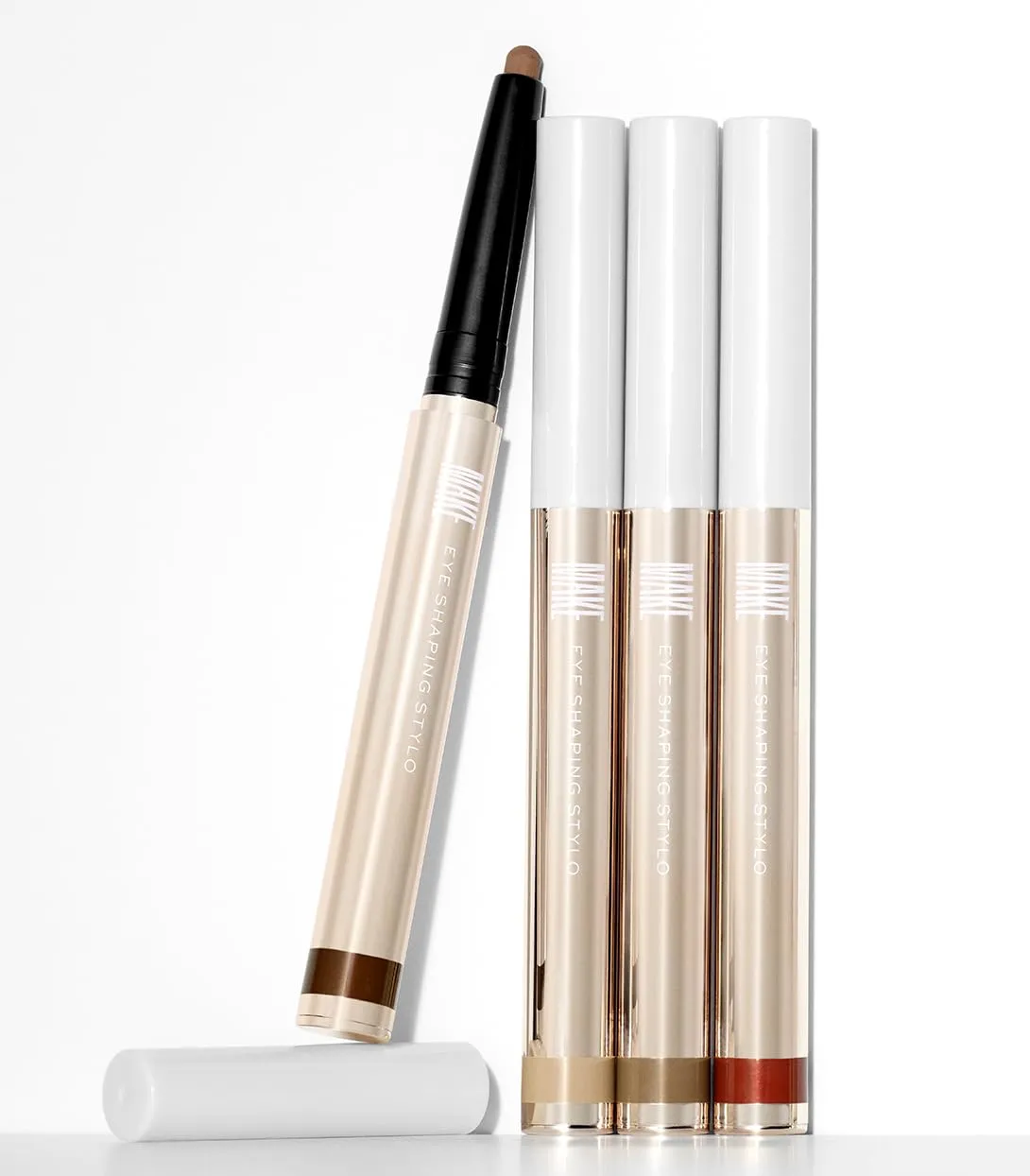MAKE Beauty Eye Shaping Stylo - Cream Eyeshadow Stick. 4-in-1 Shape, Define, Contour, and Shade Eye Shadow for Versatile Makeup Looks. Long-Lasting Creamy Formula. Shade - Surface