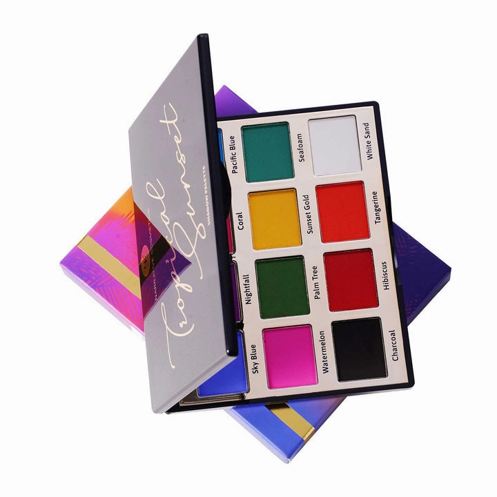 Narrative Cosmetics Talc Free 12 Color Tropical Sunset Eyeshadow Palette