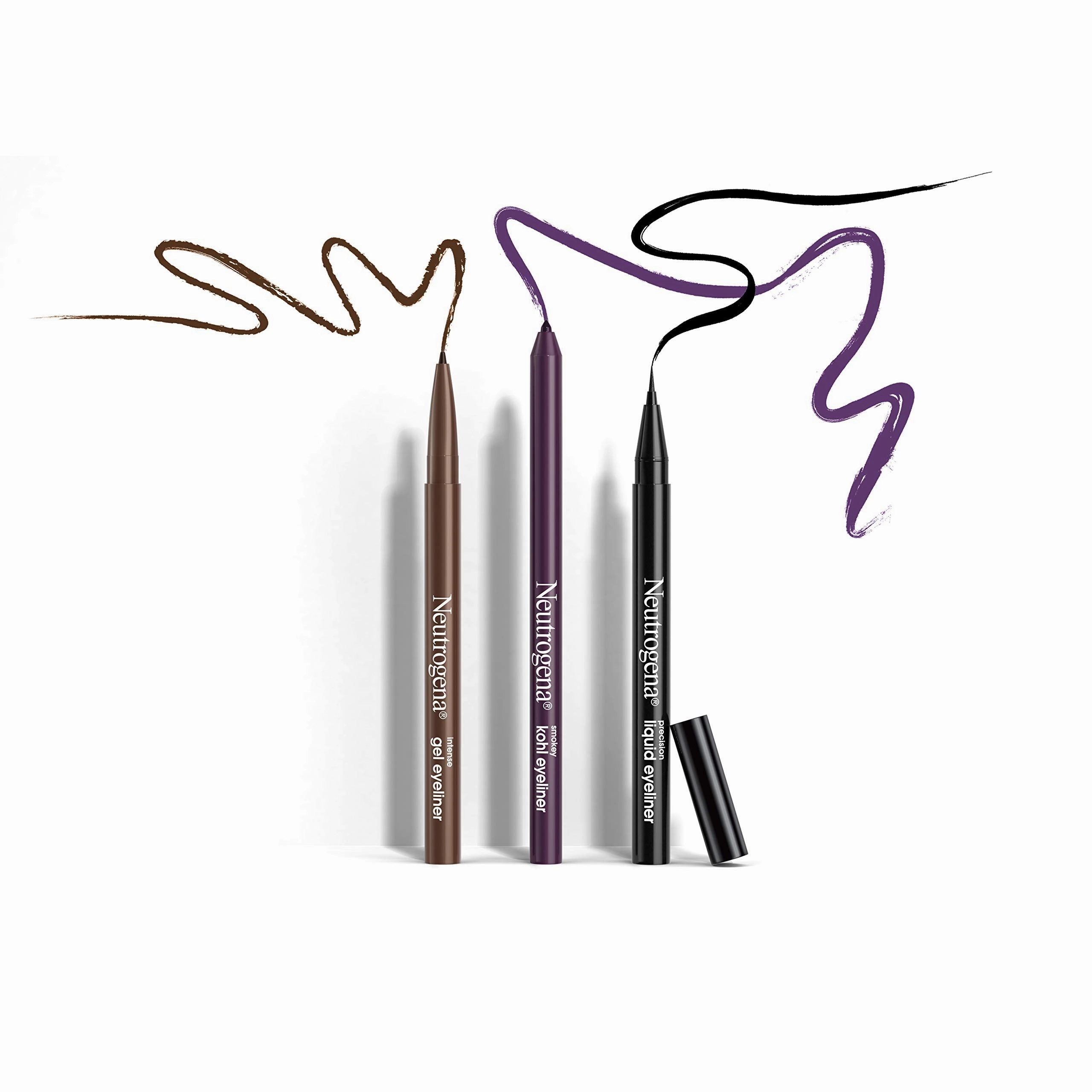 Neutrogena Smokey Kohl Eyeliner with Antioxidant Vitamin E, Water-Resistant & Smooth-Gliding Eyeliner Makeup, Smokey Gray, 0.014 oz