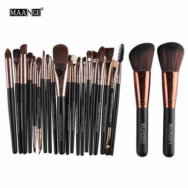 New Pro 22Pcs Cosmetic Makeup Brushes Set Blush Powder Foundation Eyeshadow Eyeliner Lip Make up Brush Beauty Tools Maquiagem