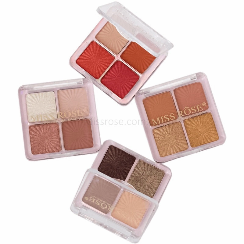 Palette Discounted Eyeshadow rose Illusory Cube Miss Ice 4-Color Z1 Diverse collection