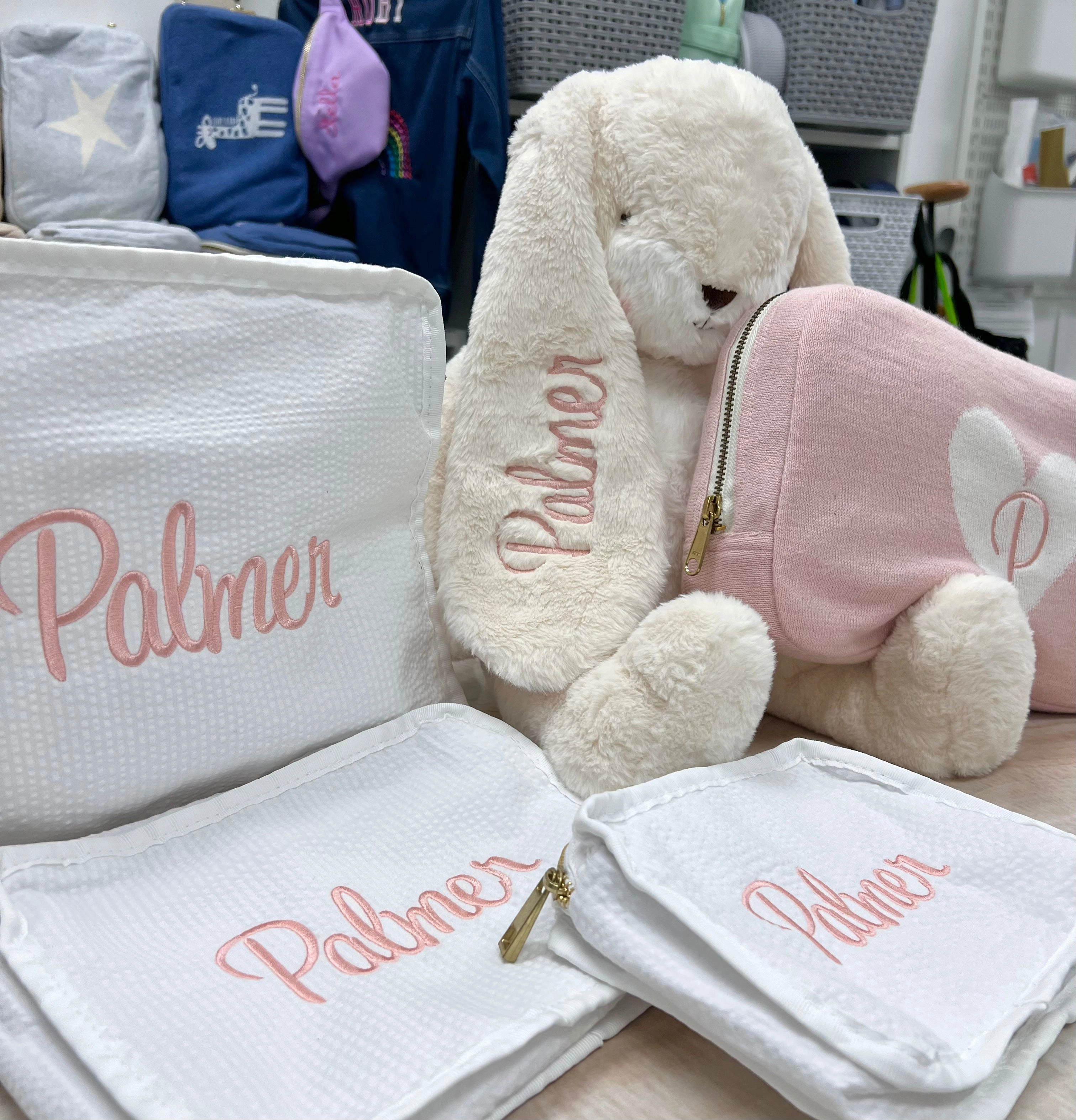 Personalized Big Floppy Bunny - Cream
