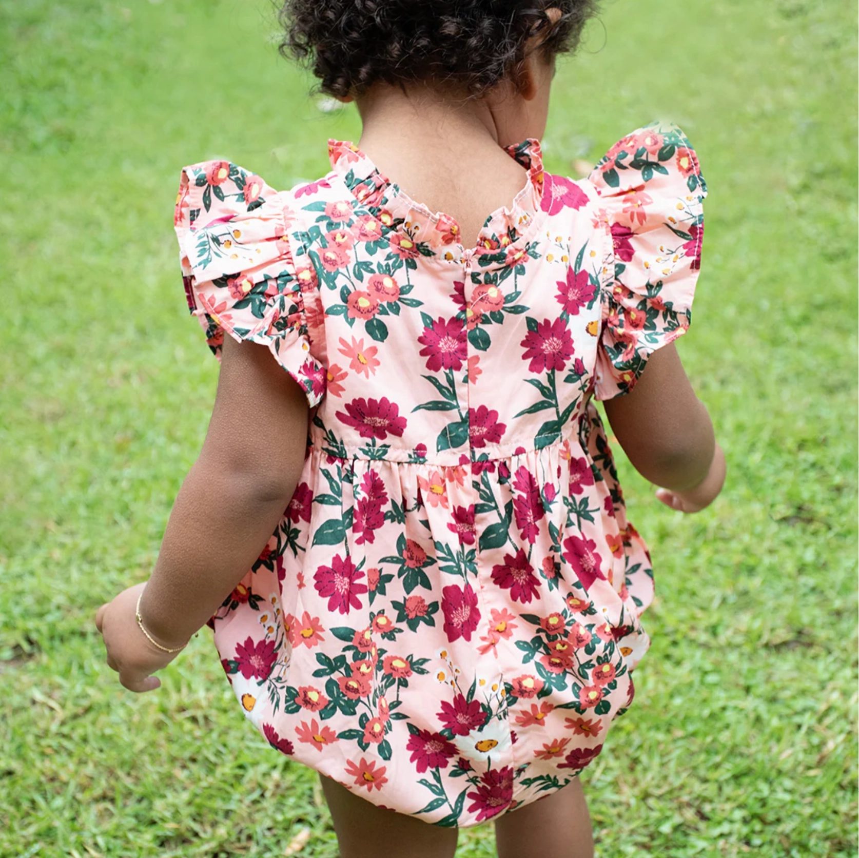 Pink Daisy Floral Bubble
