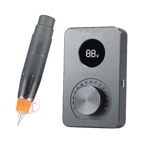 Professional SMP Scalp Micropigmentattion Device Powerful Rotary Permanent Makeup Tattoo Machine for Hair Strokes (Gray Machine)