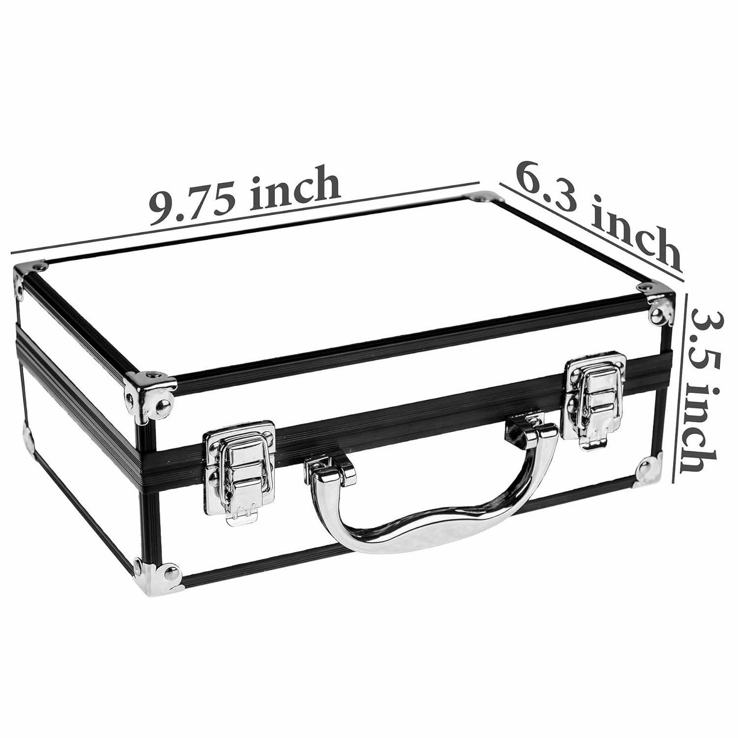 SHANY Carry All Makeup Train Case – Silver All-in-One Pro Makeup Set