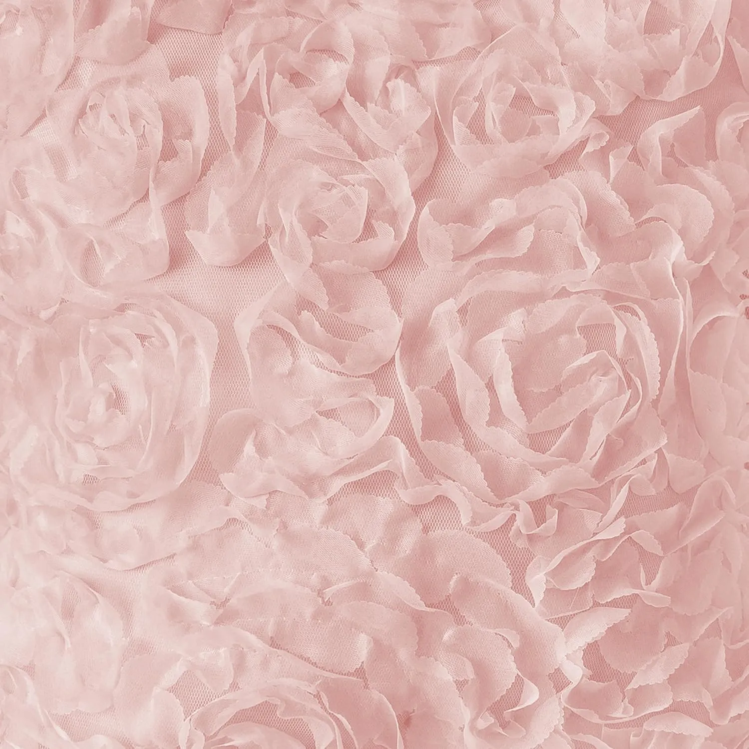 Sweet Jojo Designs Pink Floral Rose Body Pillow Case Cover (Pillow Not Included) - Solid Light Blush Flower Luxurious Elegant Princess Vintage Boho Shabby Chic Luxury Glam High End Roses