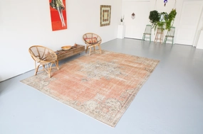 Vintage Turkish Isparta Rug 8ftx11ft