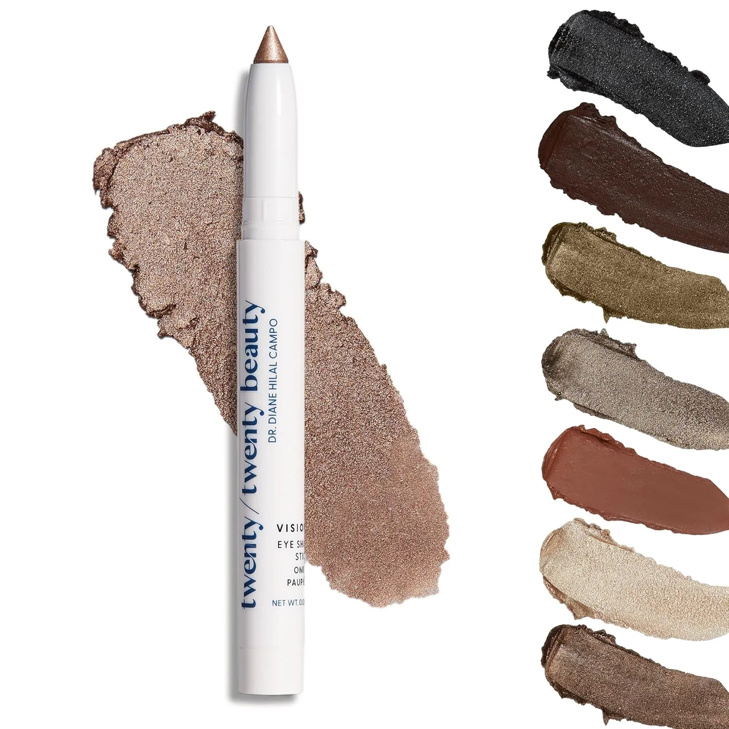 Visionary Eye Shadow Stick – Shimmer Cream Eye Shadow Pencil - Safe for Sensitive Eyes - Ophthalmologist Developed – Vegan, Cruelty-Free, Clean Ingredients (Rose Colored Glasses)