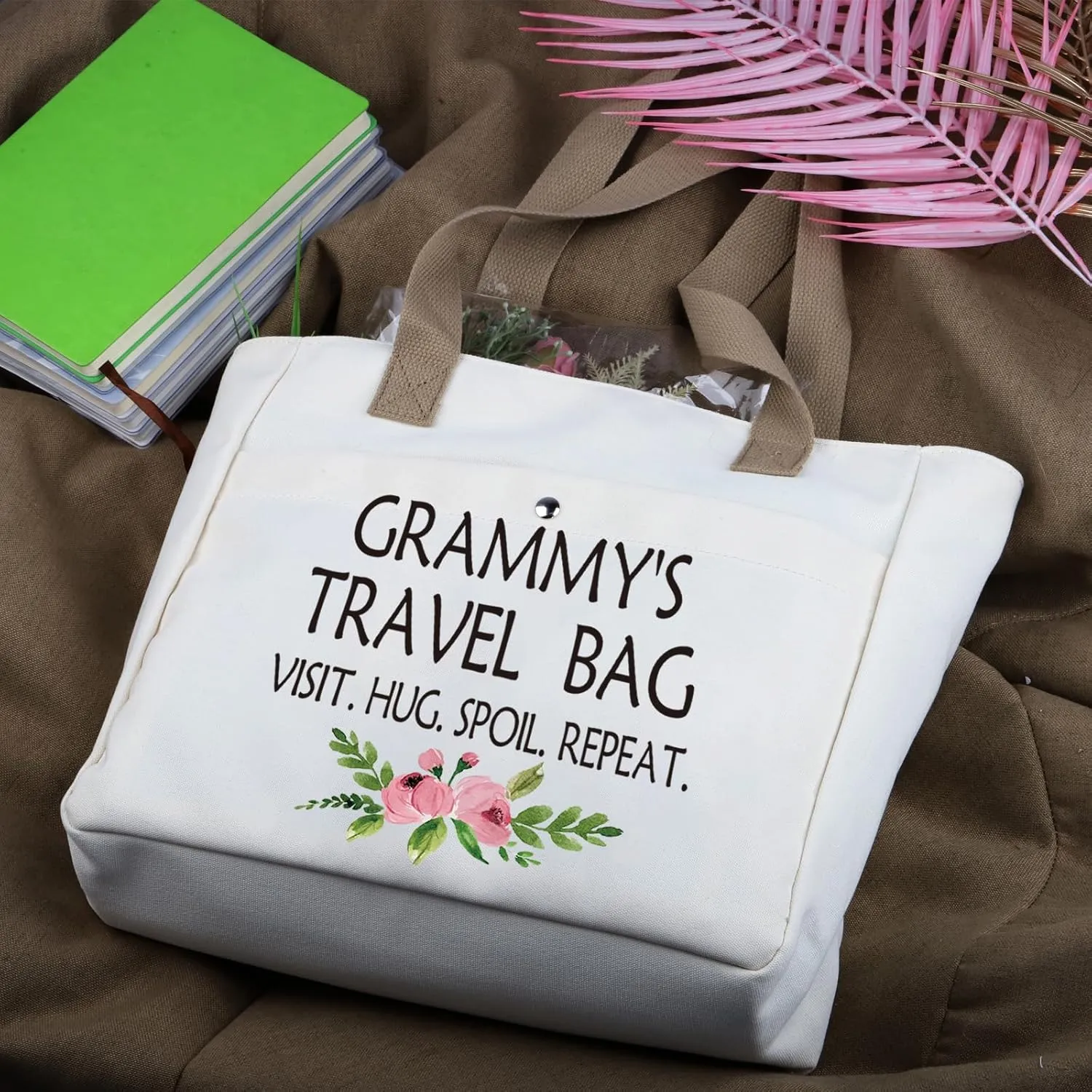 WCGXKO Mother’s Day Gift Grandma Birthday Gift Mother’s Day Merchandise Tote Bag Travel Bag For Grandma