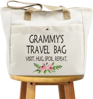 WCGXKO Mother’s Day Gift Grandma Birthday Gift Mother’s Day Merchandise Tote Bag Travel Bag For Grandma